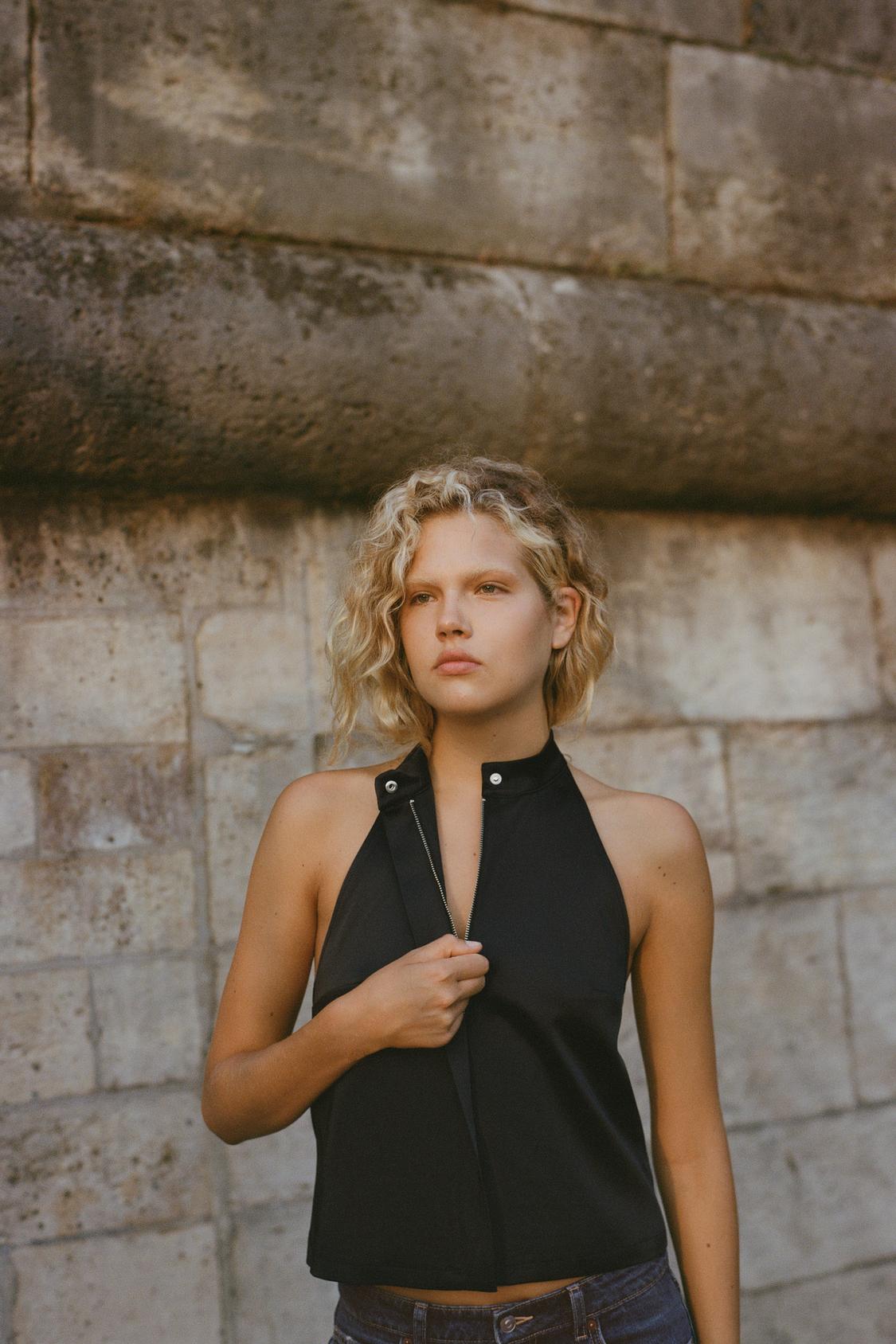 SATIN EFFECT VEST (Zara)