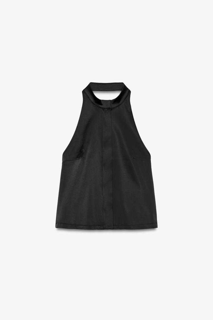 SATIN EFFECT VEST (Zara)