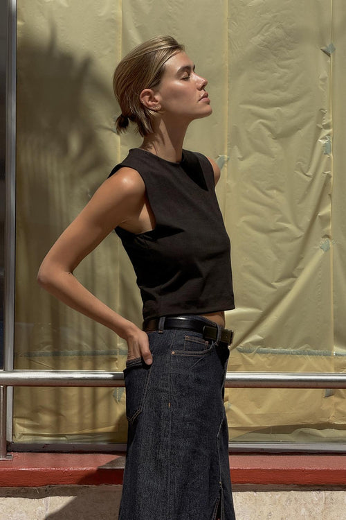 COTTON CROPPED TOP