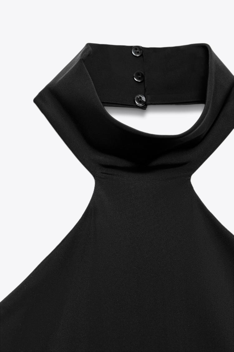 POLYAMIDE HALTER TOP (Zara)