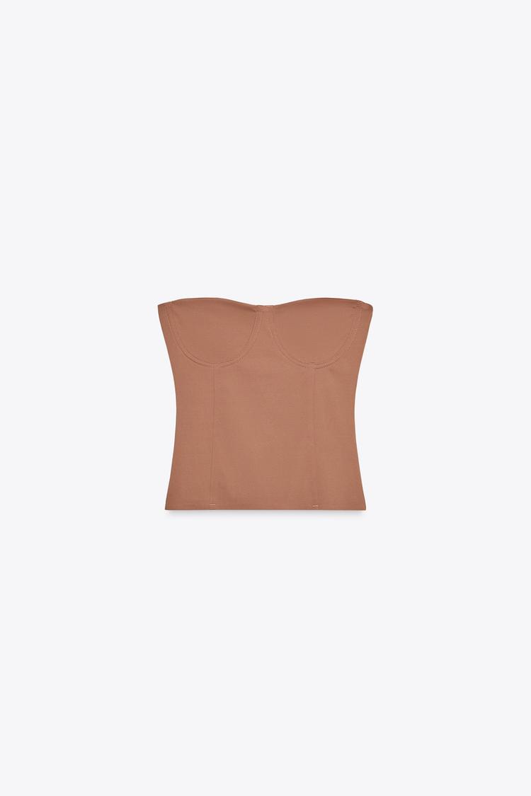 POLYAMIDE BANDEAU TOP (Zara)