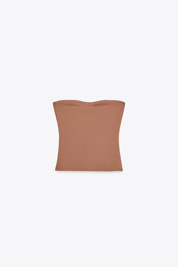 POLYAMIDE BANDEAU TOP (Zara)