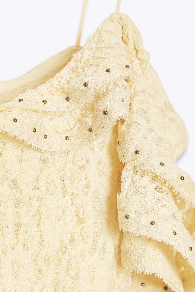 STUDDED LACE DRESS (Zara)