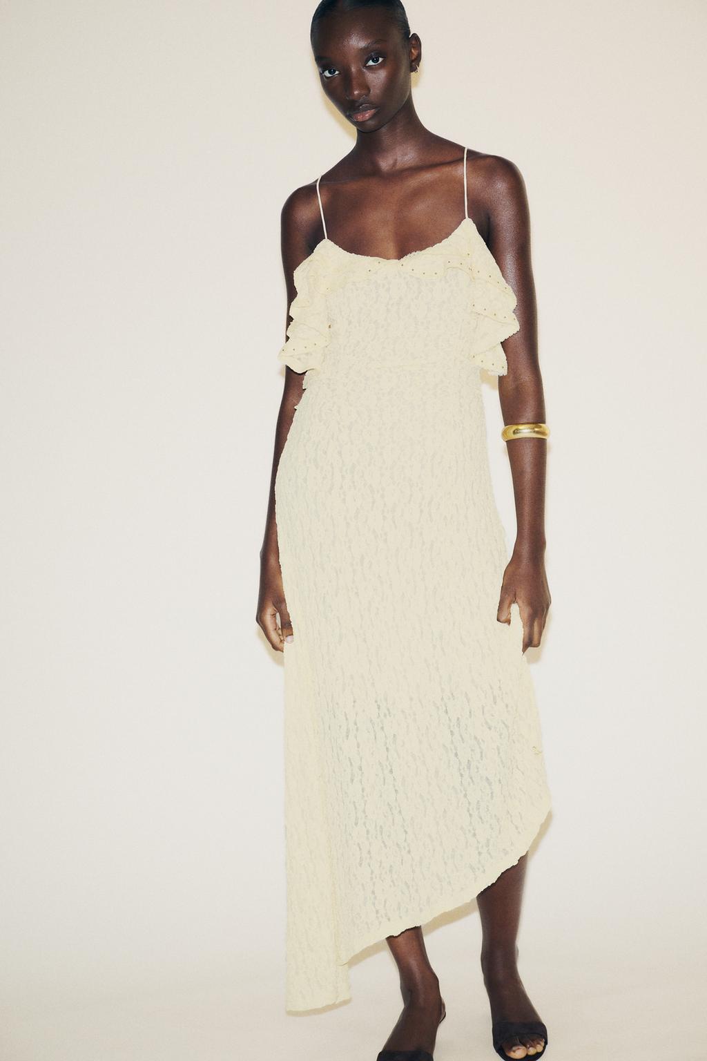 STUDDED LACE DRESS (Zara)