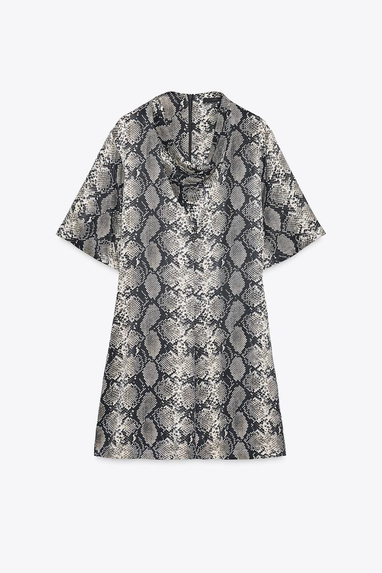 ANIMAL PRINT MINI DRESS (Zara)