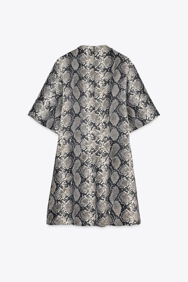 ANIMAL PRINT MINI DRESS (Zara)