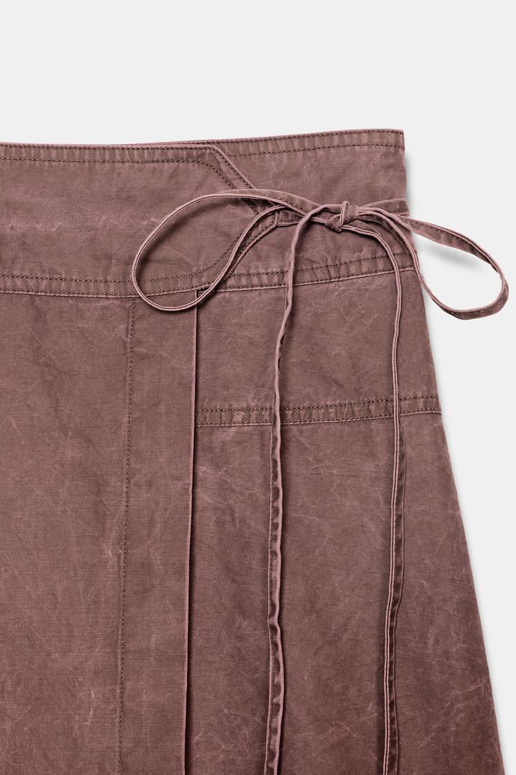 WASHED EFFECT ASYMMETRIC PAREO (Zara)