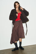 WASHED EFFECT ASYMMETRIC PAREO (Zara)