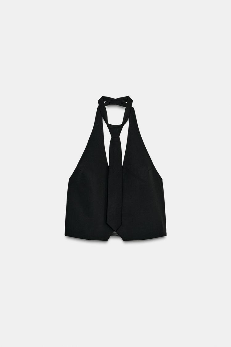 DETACHABLE TIE VEST TOP (Zara)