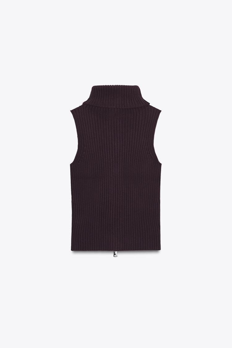 RIBBED KNIT TOP (Zara)