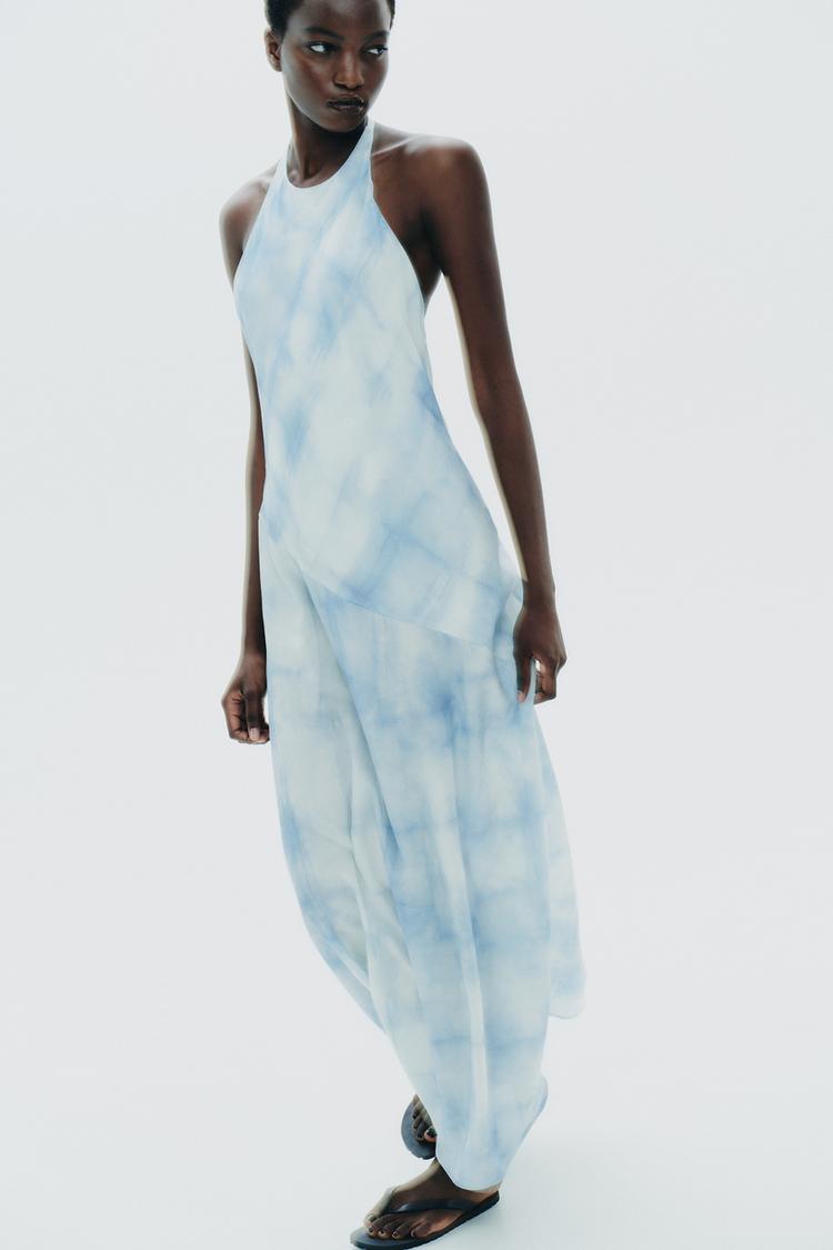HALTER TIE DYE DRESS (Zara)