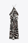 ANIMAL PRINT HALTER DRESS ZW COLLECTION (Zara)