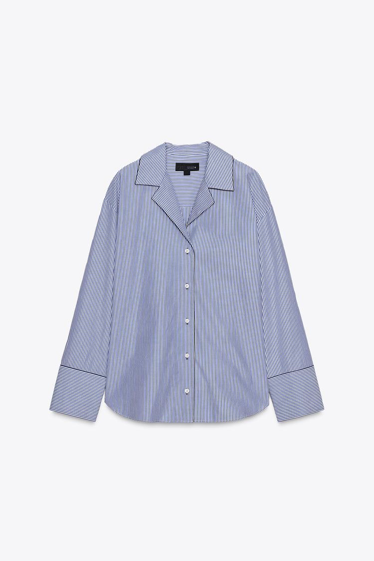 ZW COLLECTION CONTRAST TRIM SHIRT (Zara)