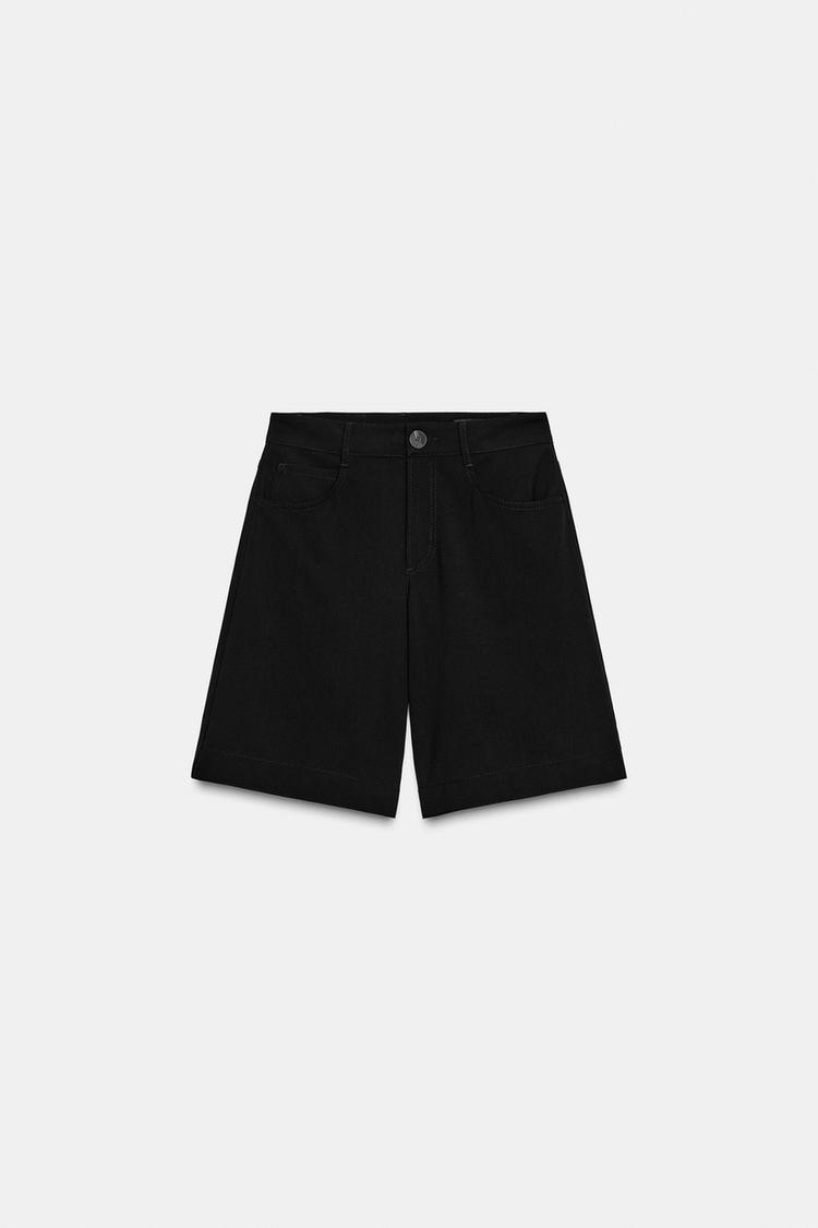 FLARED LONG SHORTS (Zara)