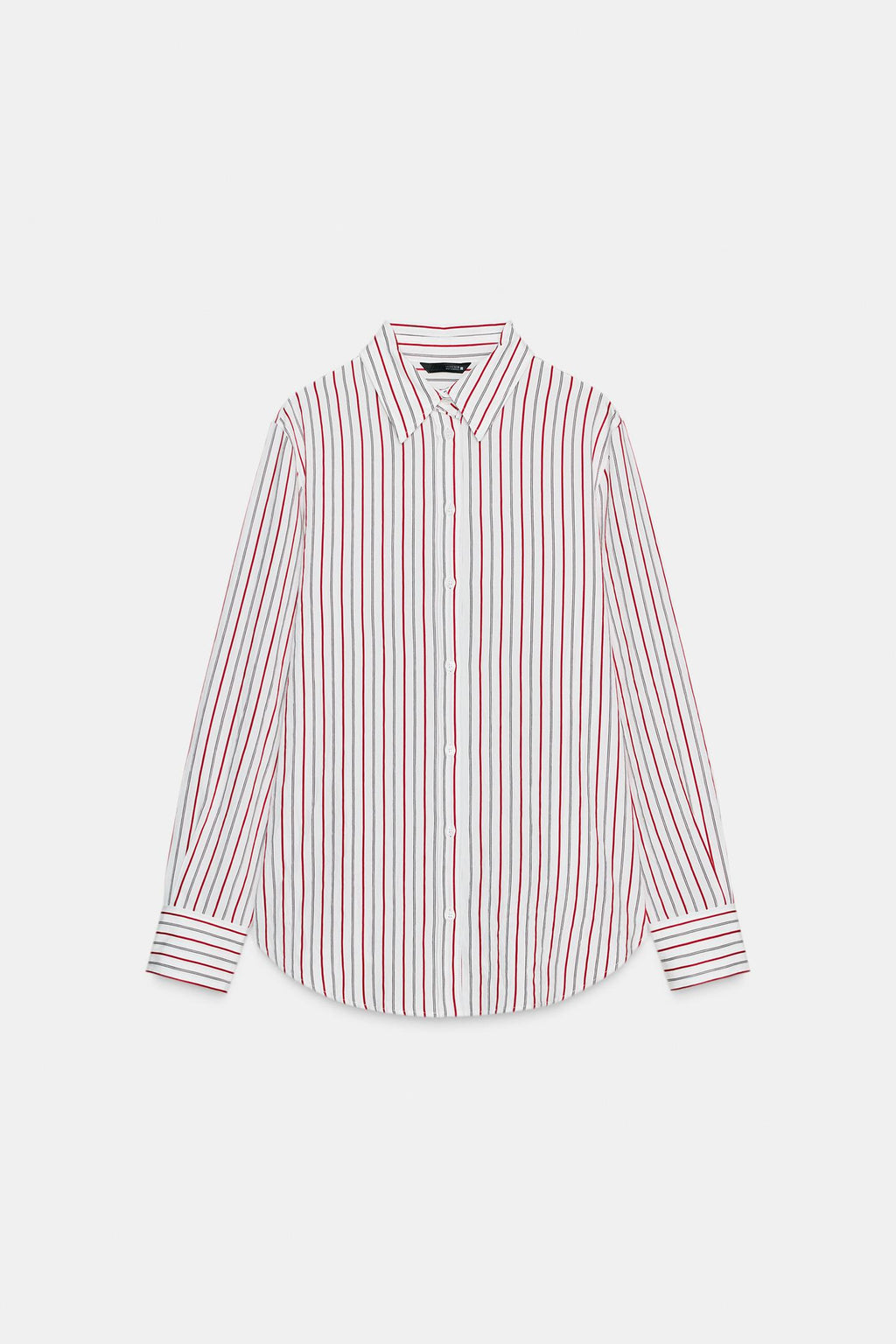 STRIPED OVERSIZED POPLIN SHIRT (Zara)
