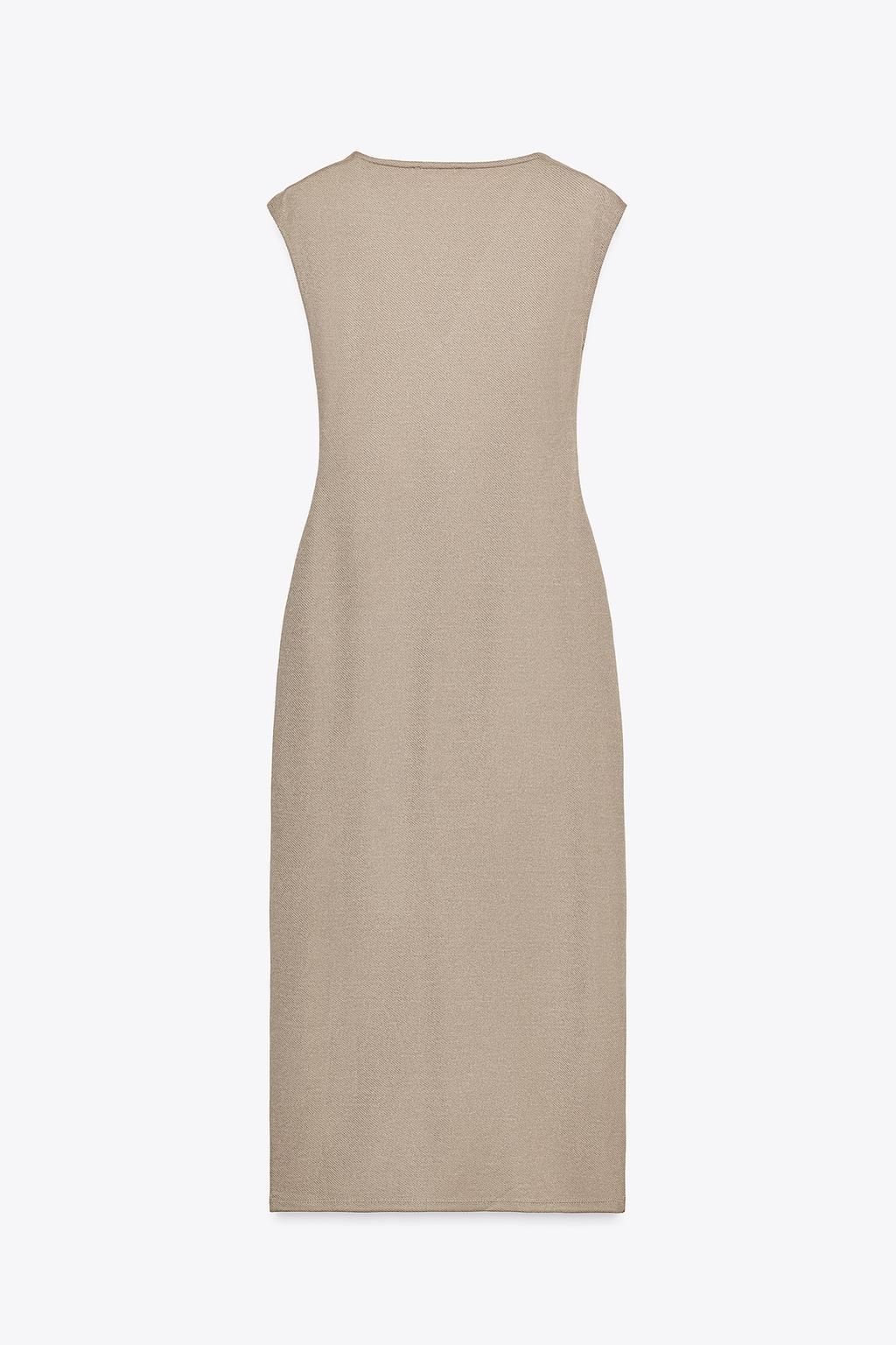 TWILL WRAP DRESS (Zara)